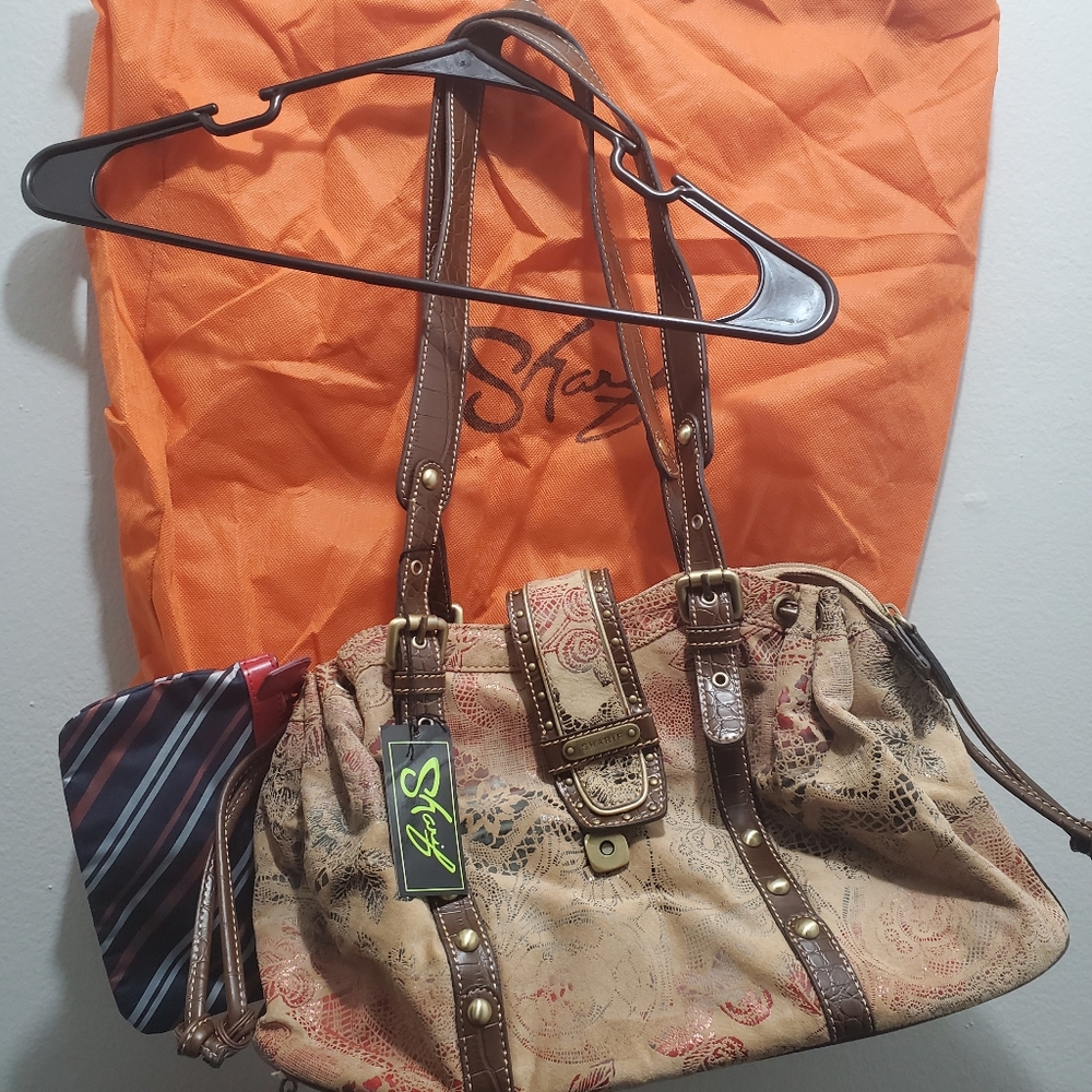 New Sharif Handbag purse with dust ruffle